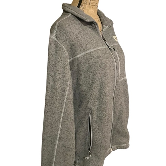 The North Face Gray‎ Ski Snow Jacket Fleece Full-Length Zipper - Picture 3 of 6
